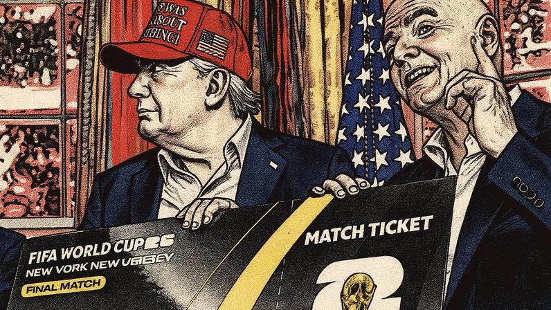 Donald Trump e Gianni Infantino, durante evento na Casa Branca sobre a Copa do Mundo (Instagram/@gianni_infantino)