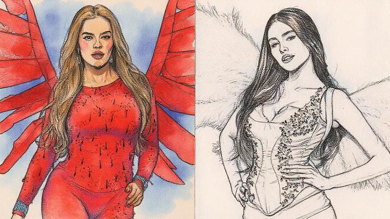 Karol G and Madison Beer at the 2025 Victoria's Secret Fashion Show.