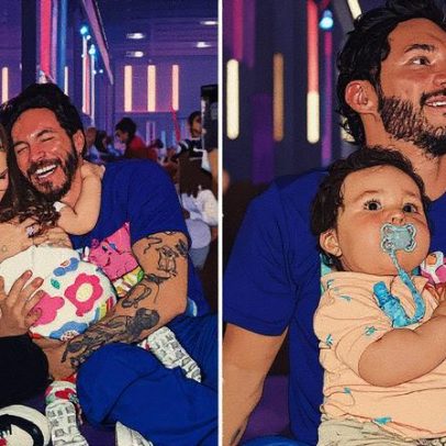 Viih Tube e Eliezer curtem festival infantil com os filhos