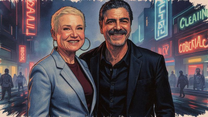 Xuxa e Junno Andrade na estreia VIP do musical 'Mudança de Hábito' — Foto: Daniel Pinheiro/BrazilNews