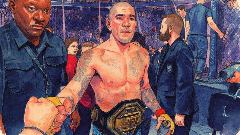 Alex Poatan busca retomar o título meio-pesado (Foto: Ian Maule/AFP)