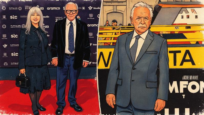 Anthony Hopkins’ wife, Stella Arroyave, thinks the actor might have autism. Getty Images for GEA