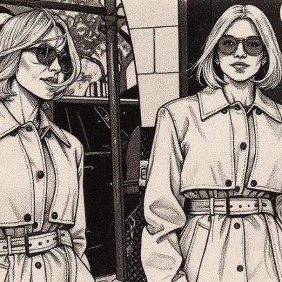 Sydney Sweeney usa casaco com cinto da Sportmax sem calças em Nova York após participação no programa matinal