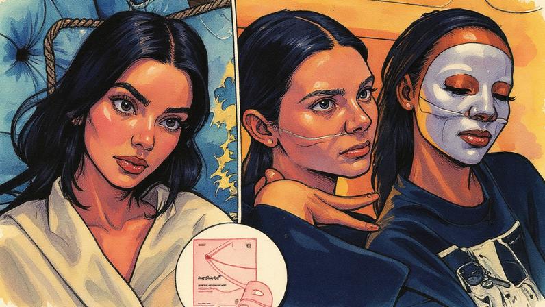 Kendall Jenner's model complexion gets help from Korean skincare.