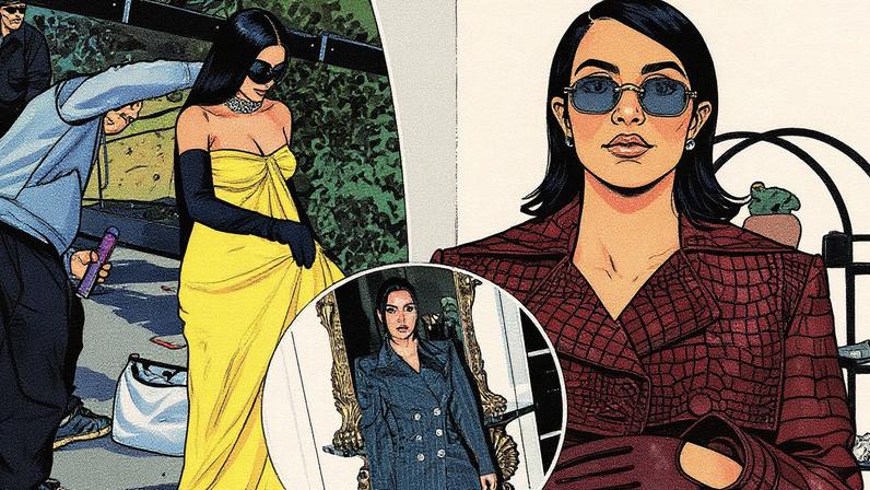 Kardashian took to TikTok to share some BTS from the wardrobe department of “All’s Fair.”