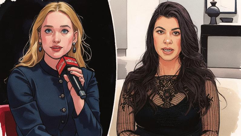 “Kardashians” fan Jennifer Lawrence blasted “annoying” Kourtney Kardashian during her lie detector test with Vanity Fair. Getty Images