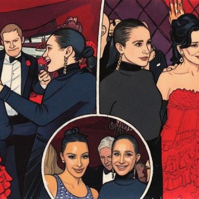 Kim Kardashian e Kris Jenner apagam fotos de Meghan e Harry em festa de 70 anos