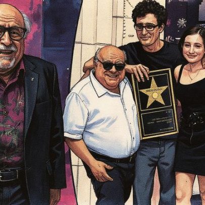 Danny DeVito celebra deveres de avô e transforma netos em italianos de verdade