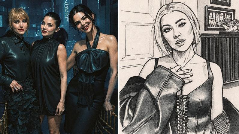 Jennifer Lawrence posed with Kendall Jenner and Kylie Jenner after calling their sister Kourtney Kardashian “annoying.” WWd via Getty Images