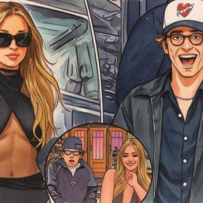 Marcello Hernandez se encontra com Tate McRae na pós-festa do SNL