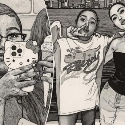 Kim Kardashian e North West ignoram críticas por piercing no dedo de 12 anos