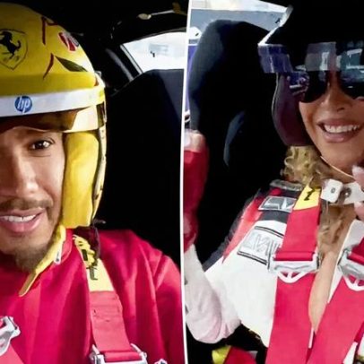 Hamilton atinge 200 mph durante volta rápida com Beyoncé nervosa no GP de F1