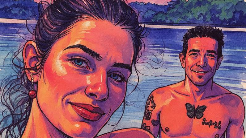 Isabeli Fontana e Di Ferrero com o cachorrinho Moscow — Foto: Reprodução/Instagram