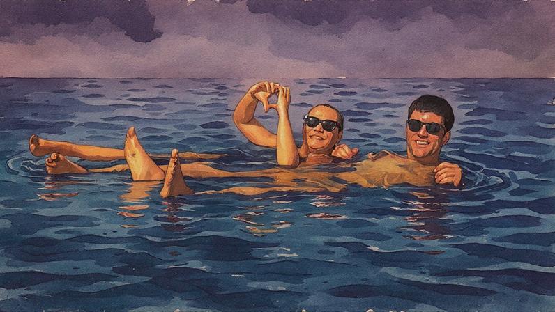 Milena Toscano e o marido, Pedro Ozores, no Deserto do Atacama — Foto: Reprodução/Instagram