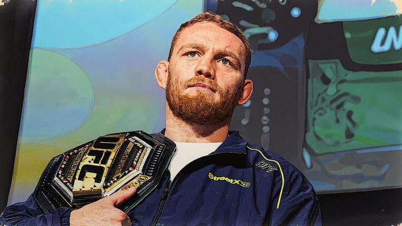 Jack Della Maddalena e Islam Makhachev fazem a luta principal do VeChain UFC 322, neste sábado (15). (Foto por Chris Unger/Zuffa LLC)