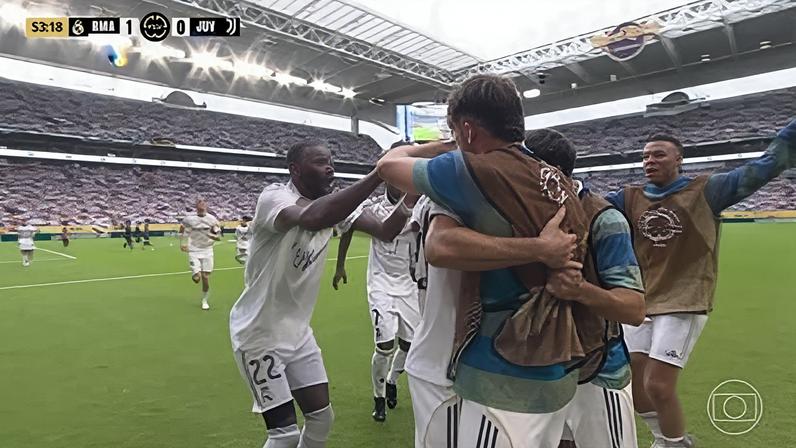 Gonzalo García comemora gol em Real Madrid x Juventus — Foto: Reuters