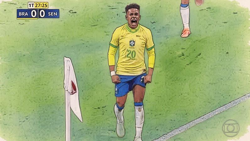 Casemiro comemora vitória do Brasil sobre Senegal em amistoso em Londres — Foto: Getty Images