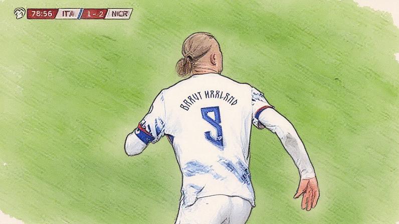 1 de 1 Haaland - Itália x Noruega - Eliminatórias da Europa para a Copa 2026 — Foto: REUTERS/Claudia Greco