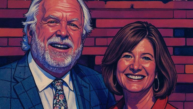 Tudo em família: “Queremos permanecer uma empresa privada”, diz Mindy Rich (ao lado do marido, Bob Rich Jr.), presidente do conglomerado alimentício Rich, fundado por Bob Rich Sr.