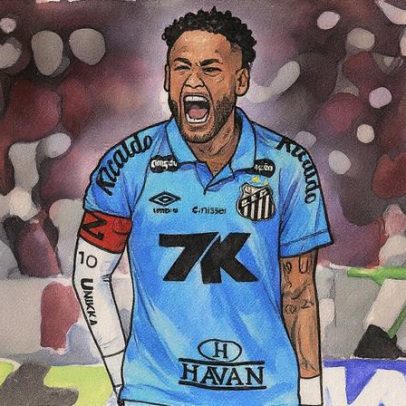 Neymar se revolta durante o clássico Flamengo x Santos