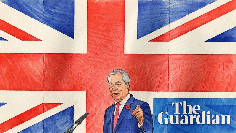 Reform UK leader Nigel Farage delivering a speech in London earlier this month. Photograph: Andy Rain/EPA