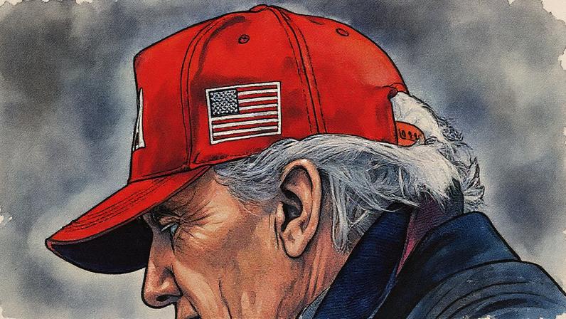 US president, Donald Trump, arrives on the South Lawn of the White House