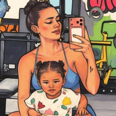 Bruna Biancardi treina com Mavie e exibe rotina de mãe fitness