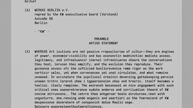 Artista Sung Tieu vende obra para bancar novo membro do conselho do KW Institute, Berlim