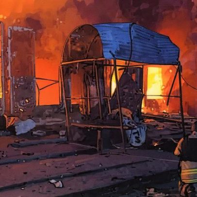 Conflito na Ucrânia: prédios em chamas após ataque russo em Zaporizhzhia deixam cinco mortos