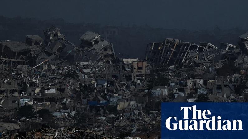 Destruction in northern Gaza, as seen from Israel in May. Photograph: Amir Cohen/Reuters