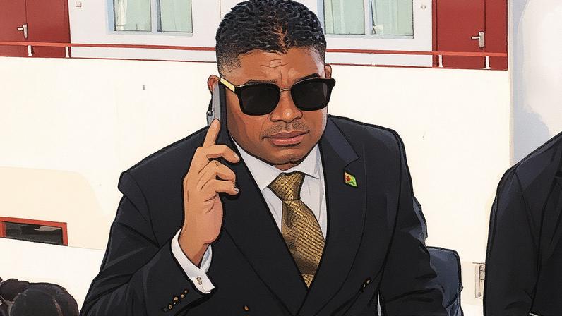 Azruddin Mohamed and his father Nazar Mohamed are facing 11 charges in a Florida court. Photograph: Nazima Raghubir/EPA