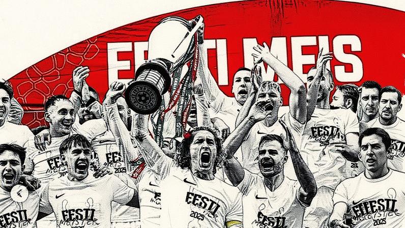 Flora levanta o troféu. Foto - fcflora/Instagram