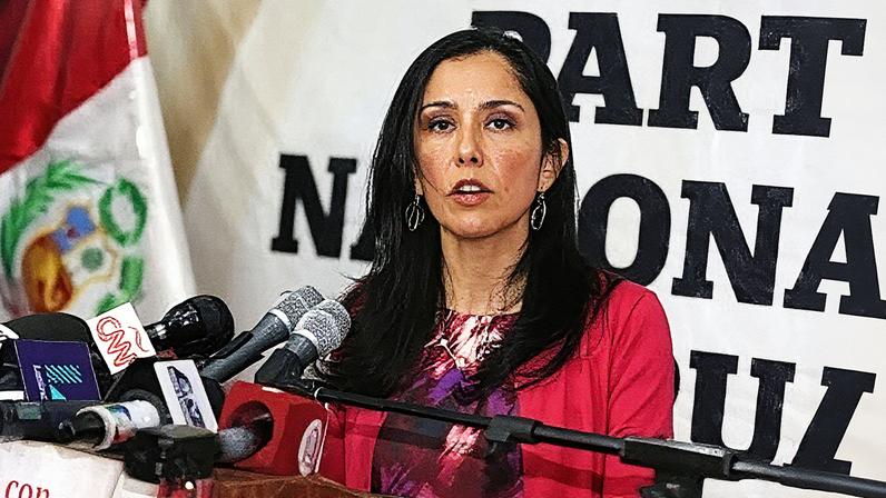 A ex-primeira-dama do Peru Nadine Heredia. Foto: Arquivo/AFP