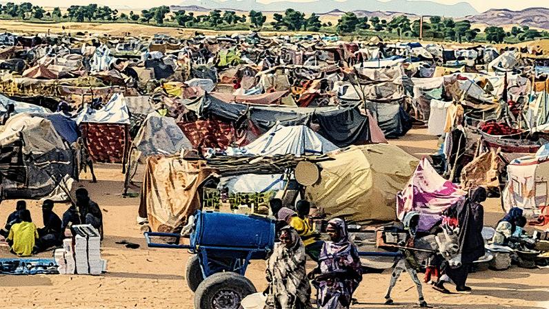 A camp for Sudanese who fled El Fasher after the city fell to the Rapid Support Forces.