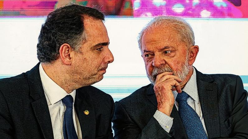 O ex-presidente do Senado, Rodrigo Pacheco (PSD-MG) e o presidente Lula (PT) – Foto: Fabio Rodrigues-Pozzebom/ Agência Brasil