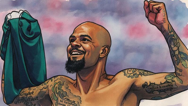 Felipe Melo comemorando após jogo do Fluminense (FOTO: MARCELO GONÇALVES / FLUMINENSE FC)