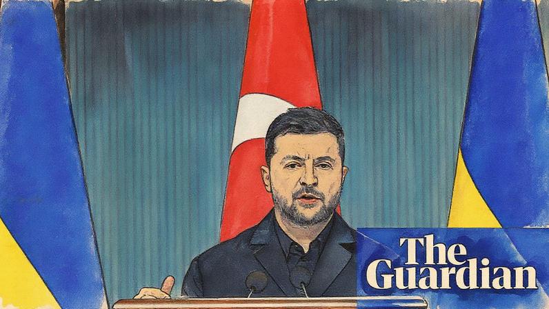 Volodymyr Zelenskyy in Ankara on Wednesday. The Ukrainian president has insisted no territory will be handed to Russia.