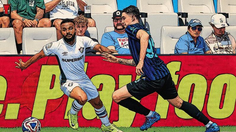 Samuel Xavier em ação em Fluminense x Inter de Milão (Foto: Marcelo Gonçalves/ Fluminense FC)