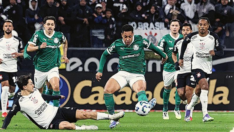 Corinthians é punido por arremessos de objetos na partida contra o Palmeiras (Foto: Cesar Greco/Palmeiras)
