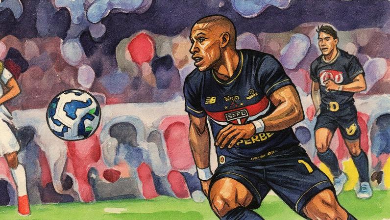 André Silva deixou o jogo na reta final do segundo tempo. (Foto: Paulo Pinto / São Paulo FC)