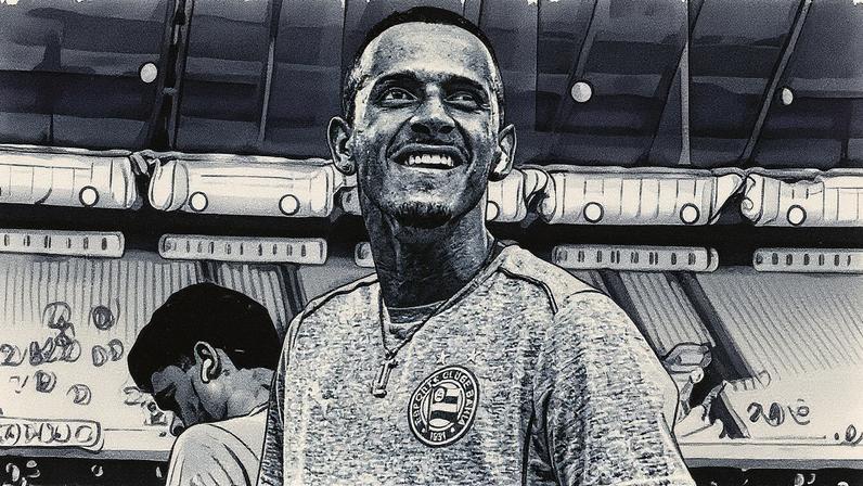 Luciano Juba antes de jogo do Bahia (Foto: Letícia Martins/EC Bahia)