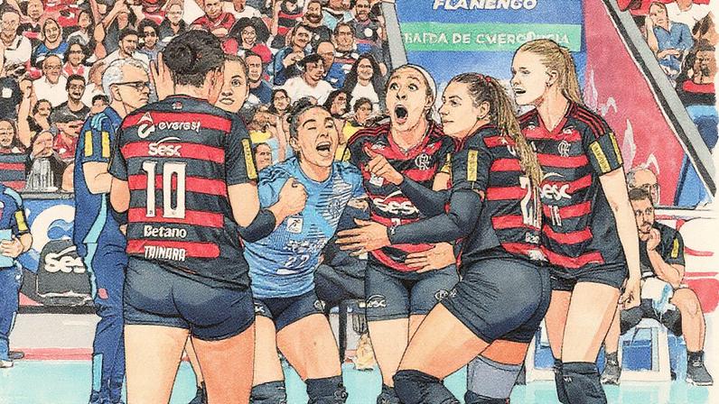 Flamengo segue invicto na Superliga Feminina 25/26 (Foto: Mariana Sá/ Flamengo)