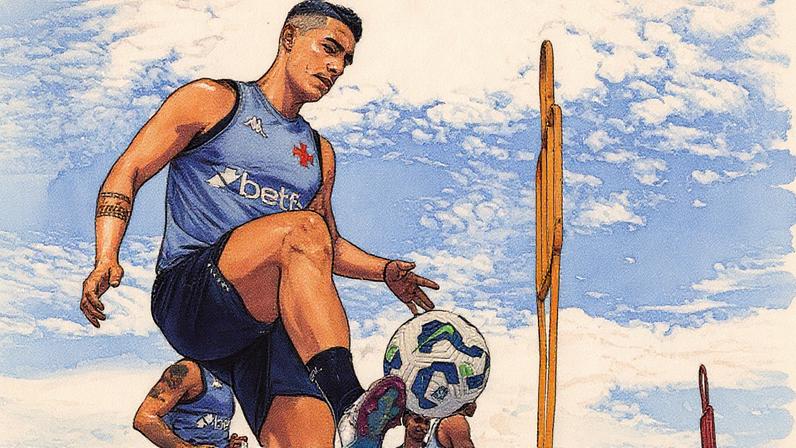 Puma Rodríguez em preparação para partida contra o Botafogo (Foto: Dikran Sahagian/Vasco)