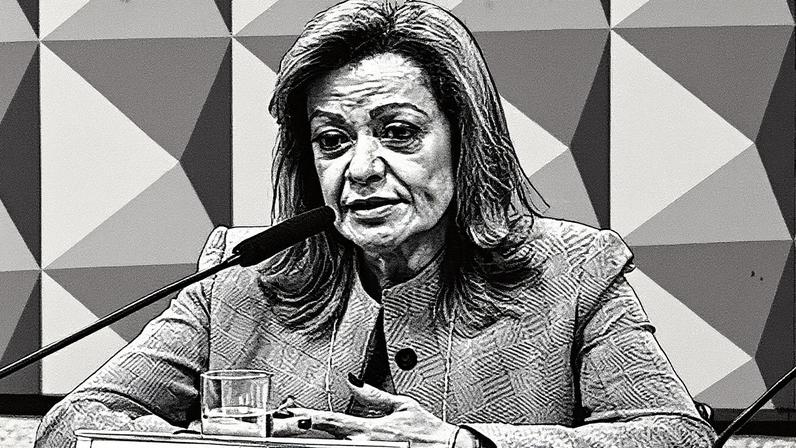 Presidente da Associação dos Aposentados e Pensionistas do Brasil (AAPB), Cecília Rodrigues Mota, em pronunciamento à CPMI do INSS. Foto: Jefferson Rudy/Agência Senado