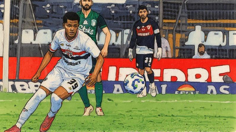 Paulinho estreou no profissional do São Paulo (Foto: Rubens Chiri/Saopaulofc.net)