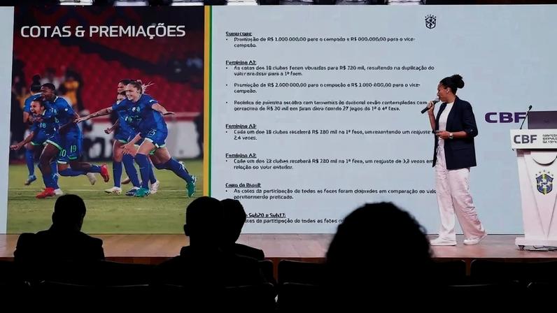 CBF investirá R$ 685 milhões no futebol feminino com novo calendário