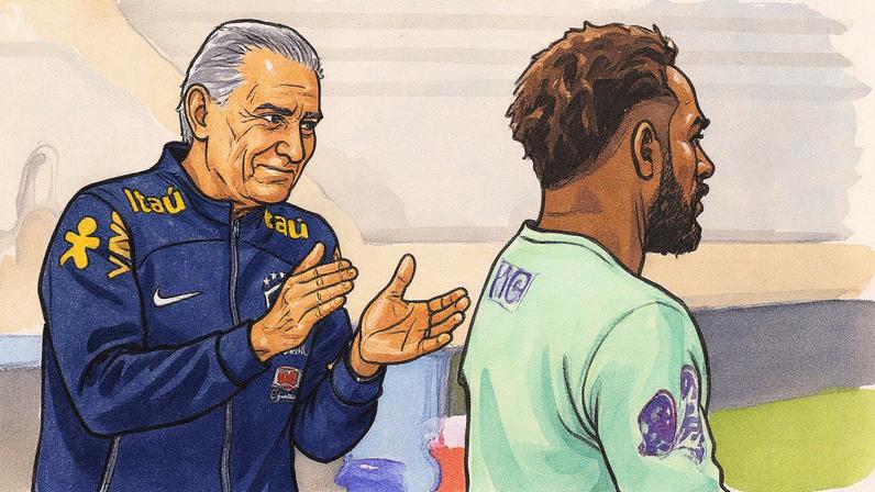 Tite está de volta ao futebol após sete meses afastado (Foto: Lucas Figueiredo / CBF)