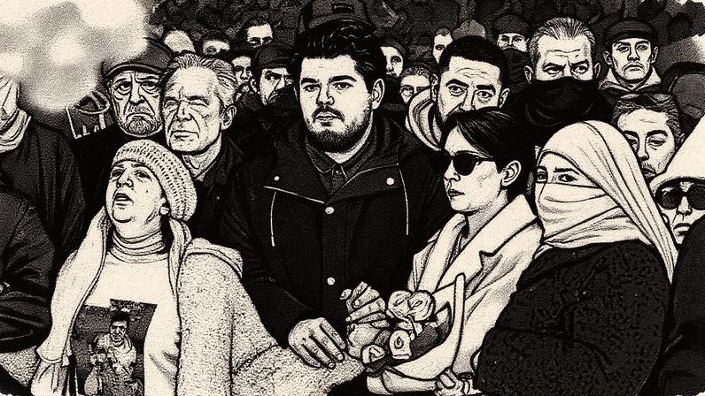 Movilización de protesta contra el narcotráfico en Marsella.