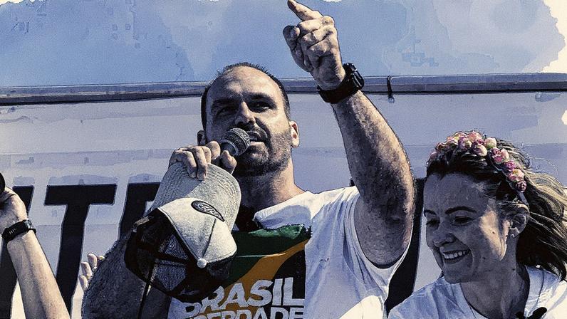 Eduardo fala em orgulho por ser réu no STF. (Foto: Joédson Alves / EFE)