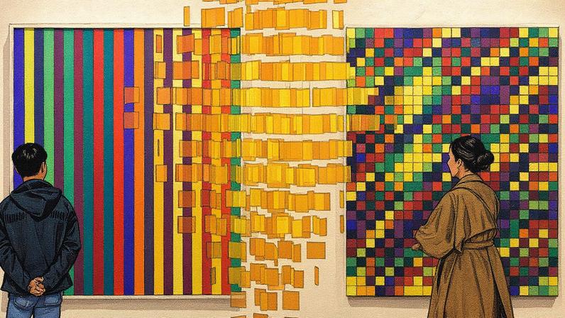 Visitors in Galleria Continua’s booth at Art Basel Hong Kong 2025 Photo: Art Basel